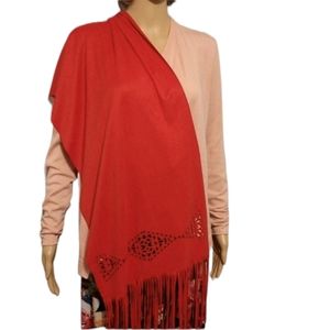 Boho Orange Italian Made Larioseta Wrap